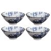 1.3 oz Handmade Chinese Beauty Kungfu Teacups Japanese Sake Cup Ceramic Mini Wine Cup, 4 Pcs