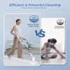 VEWIOR Electric Spin Scrubber, Cordless Cleaning Brush with Display and 3 Adjustable Angle 2 Speeds 5 Replaceable Brush Heads, Power Shower Scrubber w