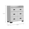 Edgemont 5-Drawer Dresser White