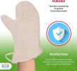 72 Pack Terry Cloth Mitts 13". Industrial Oven Mitts for Heat Care. Heat Resistant Potholders for Baking; Frying Grilling. Thermal Hand Arm Care. Natu