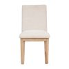 TOPMAX 6-Piece Dining Table Set with Upholstered Dining Chairs and Bench,Farmhouse Style, Tapered Legs, Natural+Beige