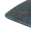 Salon Mat 3'x5' Barber Shop Chair Mat Anti-Fatigue Floor Mat - Rock Pattern Semi Circle Salon mats for Hair Stylist - 5/8" Thick Office Comfort Floor