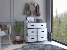 Edgemont 5-Drawer Dresser White