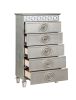 ACME Varian Chest, Silver & Mirrored Finish BD01282