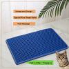 Cat Litter Mat; Kitty Litter Trapping Mat; Double Layer Mats with MiLi Shape Scratching design; Urine Waterproof; Easy Clean; Scatter Control 21" x 14