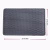 Cat Litter Mat, Kitty Litter Trapping Mat, Double Layer Mats with MiLi Shape Scratching design, Urine Waterproof, Easy Clean, Scatter Control 21" x 14