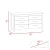Southington 6-Drawer Rectangle Dresser Black Wengue