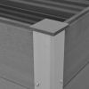 Garden Raised Bed WPC 39.4"x19.7"x21.3" Gray