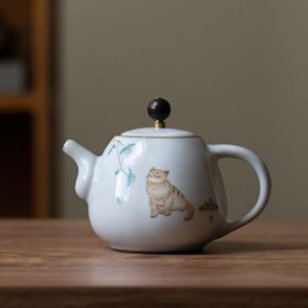 Cute Cat Ceramic Kung Fu Tea Maker (Option: Summer Cat)