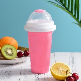 Internet Celebrity Pinching Cup For Quick Cooling (Option: Pink-301to400ml)