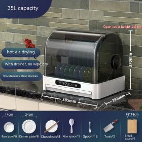 Mini Small Kitchen Desktop Disinfection Dryer (Option: White 35L-220V US)