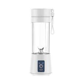Amazon Blender 6-blade Portable Electric Juicer Small Household Charging Mini Juicing Cup Manufacturer (Color: White)