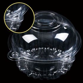100 SINGLE CUPCAKE BOXES CLEAR MUFFIN HOLDER CASES DOMES CUPS PODS CONTAINERS (Option: 100pcs)