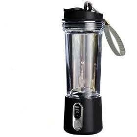 Portable Juicer Charging Juice Cup Wireless (Option: Black-USB)
