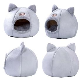 Cozy 2-In-1 Pet House Bed (size: XL 15.74" x 15.74" x15.74")