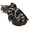 Dogs Cat Raincoat Camouflage Camo  Windbreaker Stylish Dog Rain Jacket, Water Resistant with Reflective Stripes, Hooded Raincoat for  Puppy Small Medi