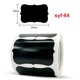 Scratchable PVC Black Adhesive Sticker (Option: Syf64-33x55mm)